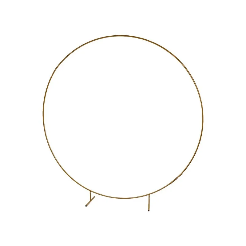 250cm Round Balloon Arch Frame Stand Gold