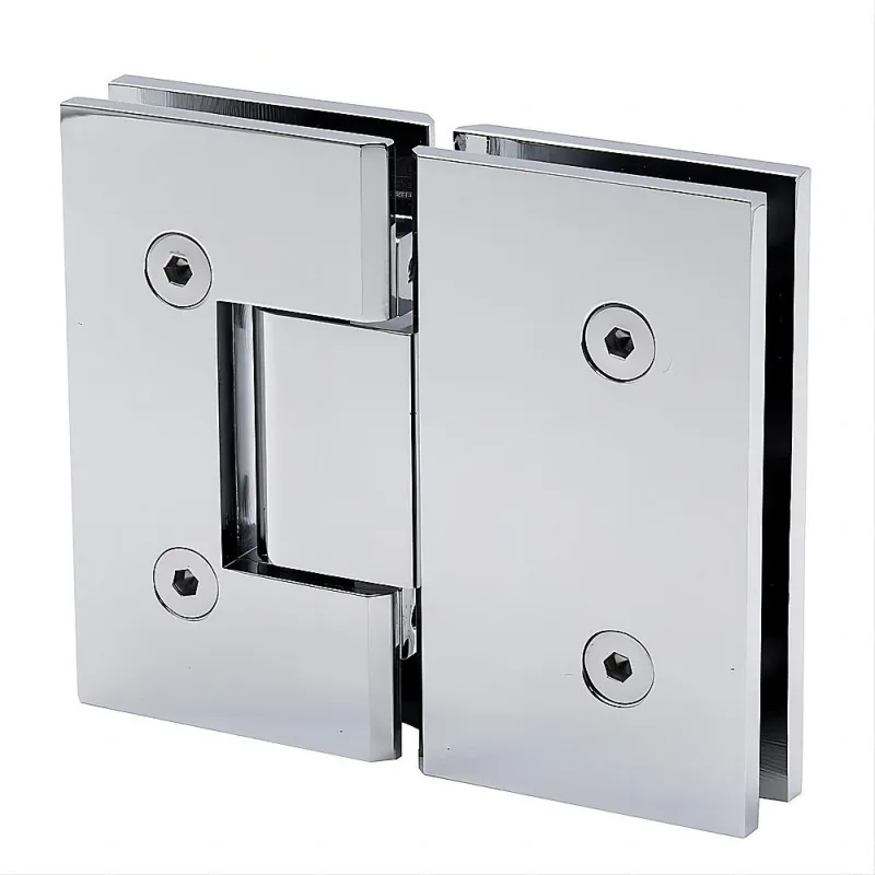 110x90cm Corner Frameless Shower Screen Wall Channel and Floor Channel with SS Hinges for Modern Bathroom Style – Chrome