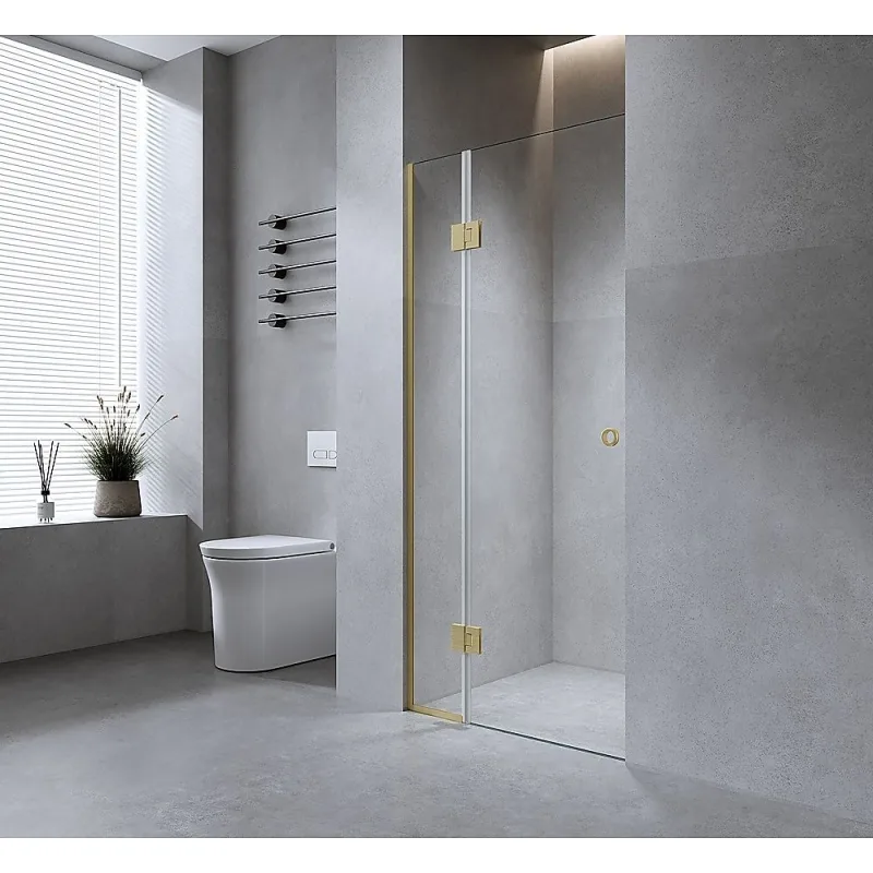 120cm Wall to Wall Frameless Shower Screen Wall Channel and Floor Channel with SS Hinges for Contemporary Style 120cm Wall to Wall Frameless Shower Screen Wall Channel and Floor Channel with SS Hinges for Contemporary Style