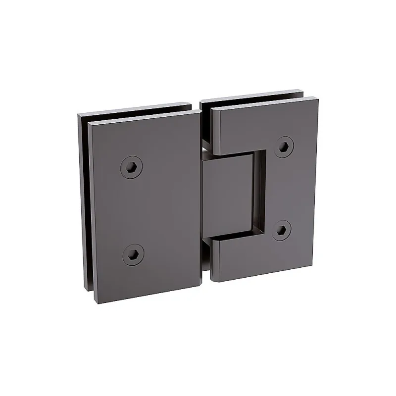120cm Wall to Wall Frameless Shower Screen Wall Channel and Floor Channel with SS Hinges for Contemporary Style – Gunmetal