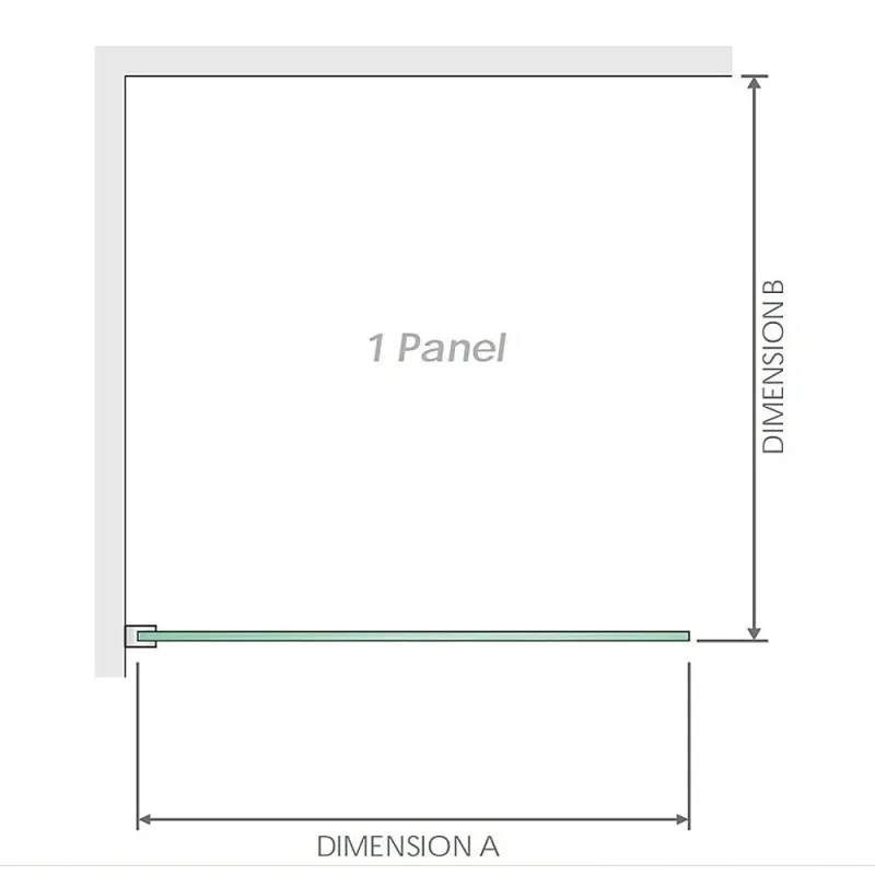 120x90cm Corner Frameless Shower Screen Wall Channel with Brass Hinges for Elegant Bathrooms – Gold