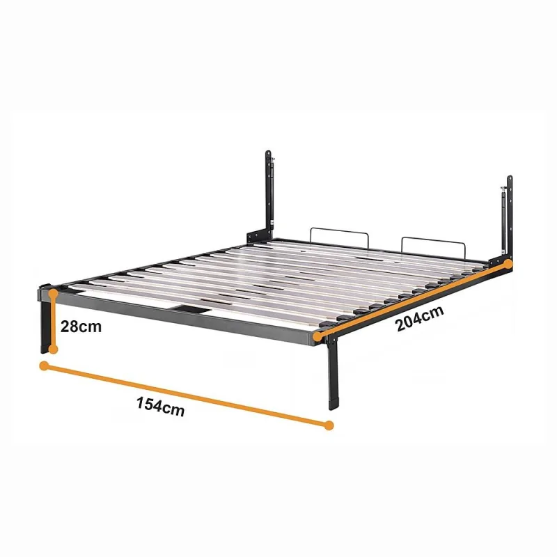 Queen DIY Wall Bed Hardware Kit with Gold handle – Frame & Mechanism for Custom Build Queen DIY Wall Bed Hardware Kit with Gold handle – Frame & Mechanism for Custom Build
