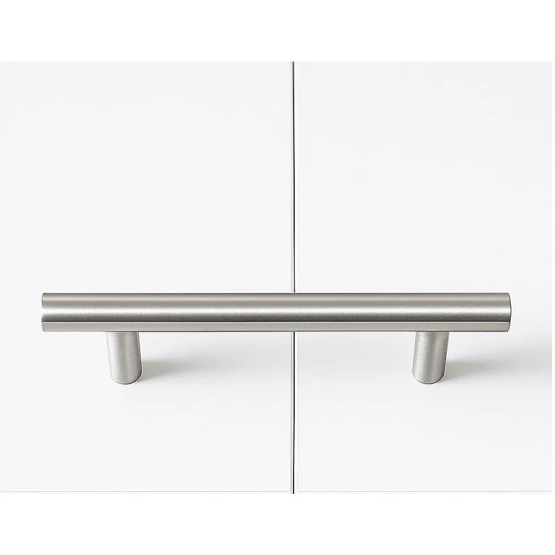 Queen Wall Bed– Space Saving Murphy Bed Kit with Silver Door Handle – White Gloss