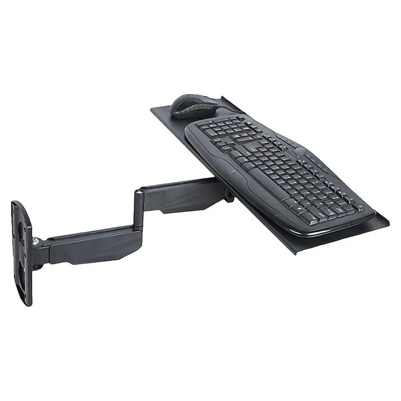Wall Mount Keyboard Tray – Adjustable Folding Arm Workstation