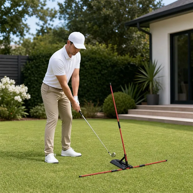 Portable Golf Swing Trainer Multi Functional Training Aid for Swing Practice Tempo and Strength Improvement Portable Golf Swing Trainer Multi Functional Training Aid for Swing Practice Tempo and Strength Improvement