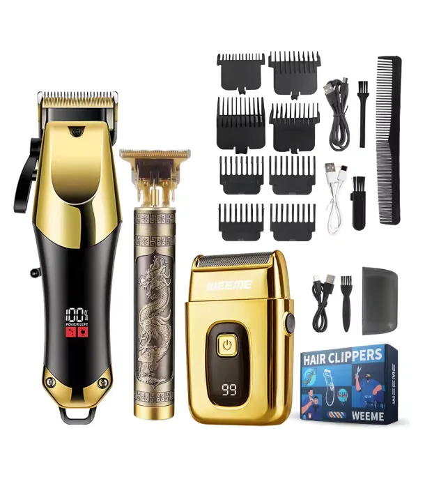 3pcs Men’s Electric Hair Clippers Kit