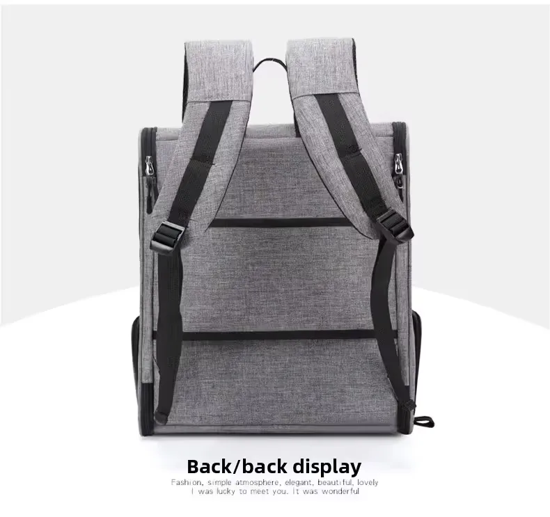 3-in-1 Pet Carrier: Rolling Backpack with Collapsible Design – Blue