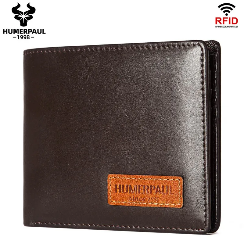 Handcrafted Genuine First-Layer Cowhide Wallet & Card Case for Men - Multi-Slot Ultra-Slim Bifold, Integrated AirTag Holder & RFID Blocking Handcrafted Genuine First-Layer Cowhide Wallet & Card Case for Men - Multi-Slot Ultra-Slim Bifold, Integrated AirTag Holder & RFID Blocking
