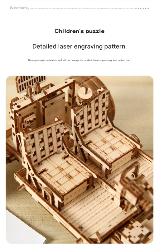 3D Wooden Puzzle Lunar Rover Model Kit – DIY Space Exploration Vehicle