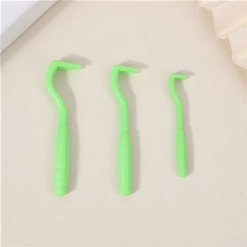 2-Pack Pet Tick Remover Tool Set – Small Medium Large Flea and Tick Hook Removers – Dark Green
