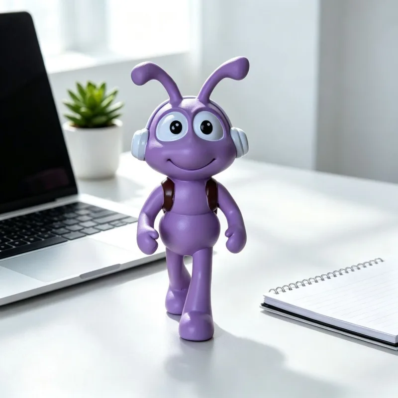 Office Desk Decoration, Stress Relief Gift and Creative Workspace Accessory – Musical Strolling Ants