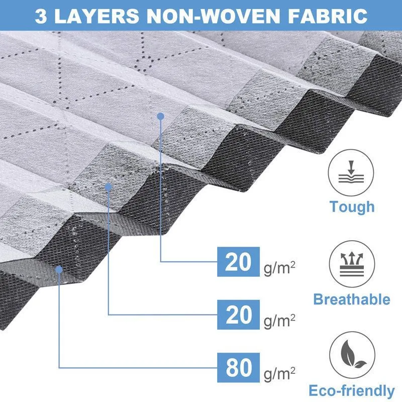 2 Pack Folding Non-Woven Underbed Storage Containers with Clear Top Zipper Lid & 4 Reinforced Handles – Dark Grey 40 x 20 x 7″