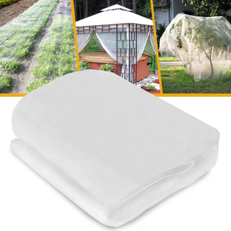 White) – Mutifunctional DIY Cuttable Insect Mesh for Plants Protection, Bed, Garden and Patio – 3 x 10M White