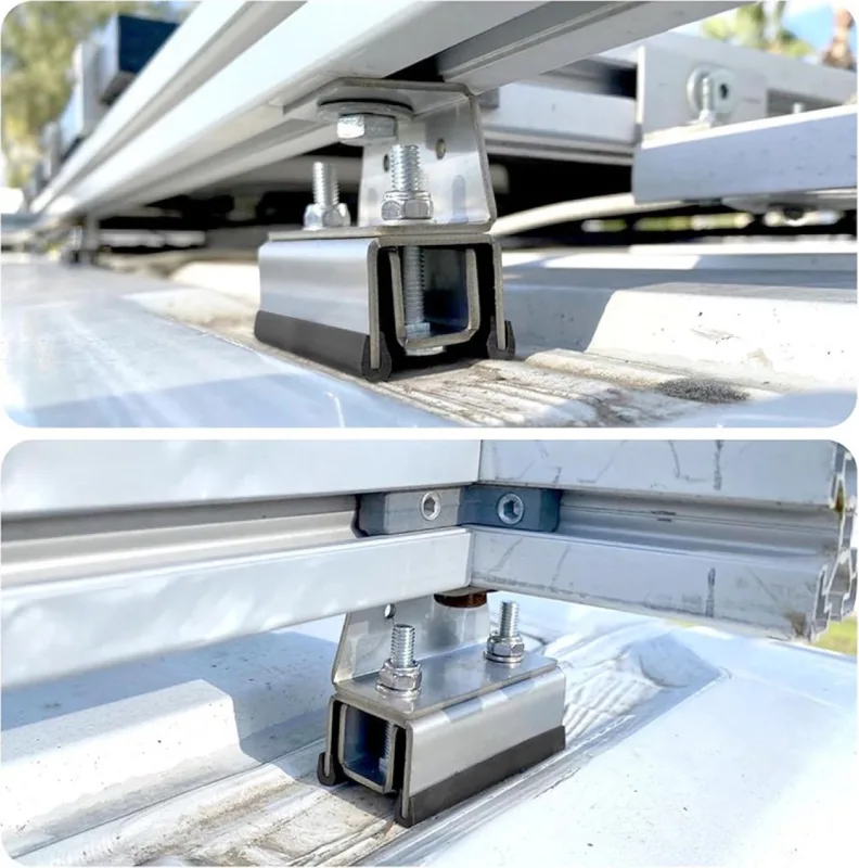 4 Pack Stainless Steel Solar Panel Mounting Brackets (Style B) – Heavy Duty Solar Panel Z-Brackets, Rustproof & Anti-Vibration Stable Fixing Mounts for RV Boat Camper Roof