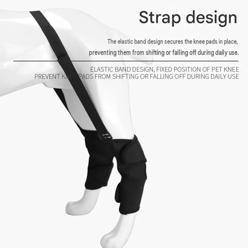 S Size Adjustable Dog Knee Brace set – Include front and hind legs Soft Neoprene Leg Support Sleeve with Elastic Straps, Anti-Lick Recovery Aid for Pets