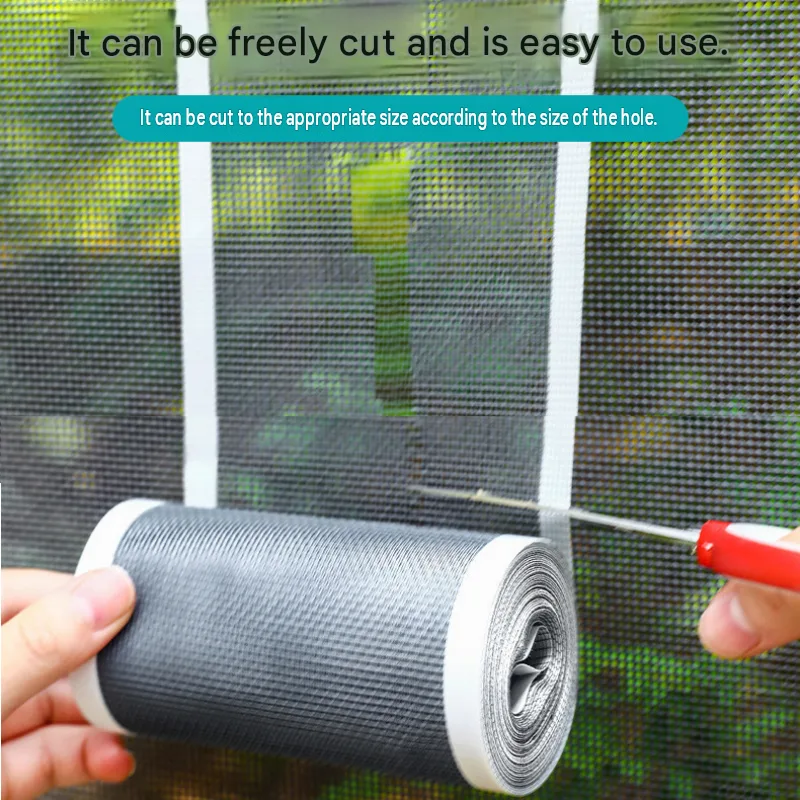 3-pack Self-Adhesive Window Screen Repair Patch – 10cm Wide DIY Flyscreen Mesh Tape, Mosquito Netting Mending Roll, Insect Screen Fix Roll 5m