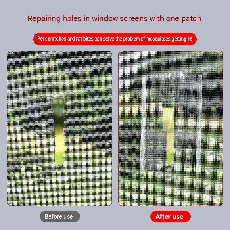 3-pack Self-Adhesive Window Screen Repair Patch – 10cm Wide DIY Flyscreen Mesh Tape, Mosquito Netting Mending Roll, Insect Screen Fix Roll 5m