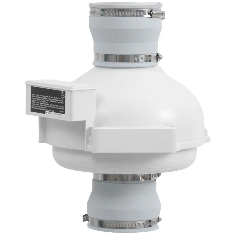 4″ to 4.5″ Radon Mitigation Fan System Quiet 260CFM Inline Duct Waterproof
