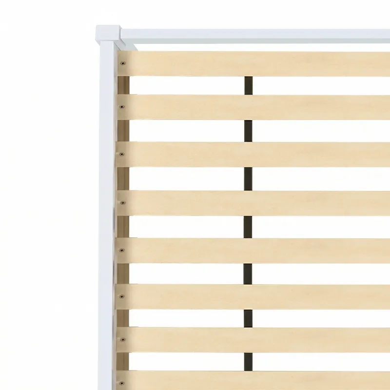Artiss Bed Frame King Single Size Wooden White JADE